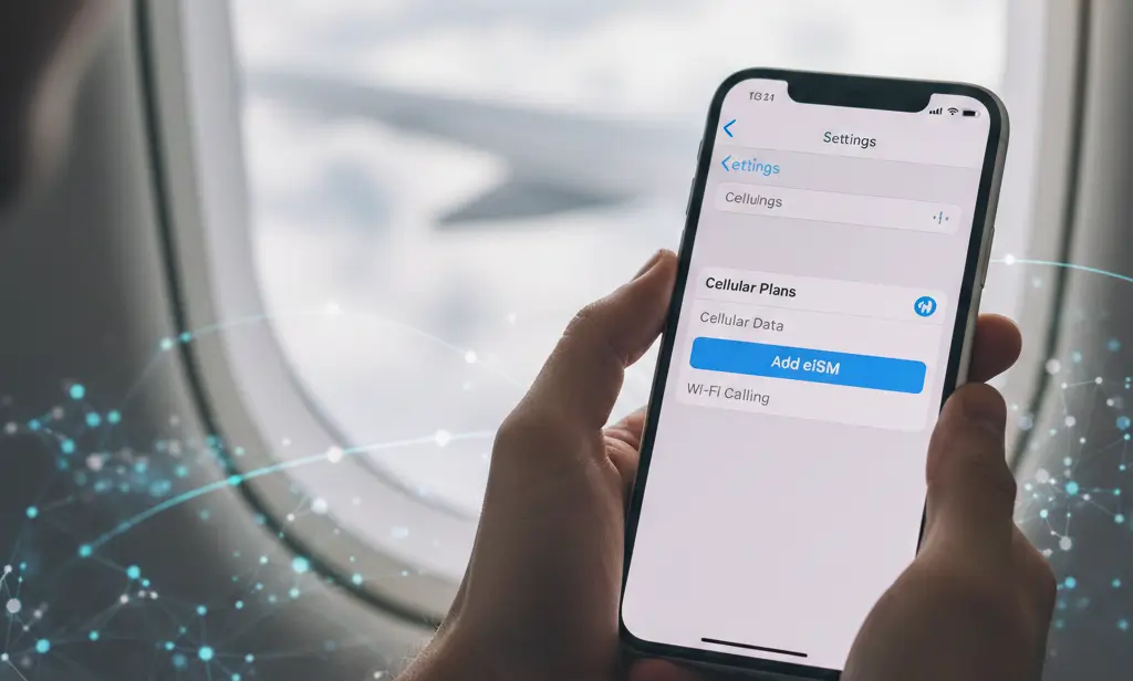 Como ativar eSIM internacional no iPhone