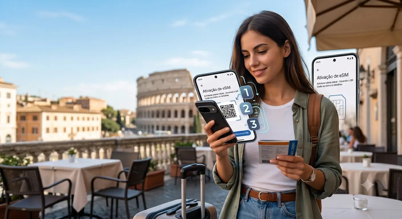 Como ativar eSIM internacional no Android: passo a passo